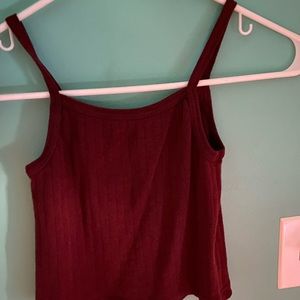 Brandy Melville Belle Maroon Tank